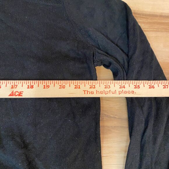 Banana Republic Sweater Mens XL Black 1/4 Zip Textured Pullover Vintage Y2K - Picture 8 of 9